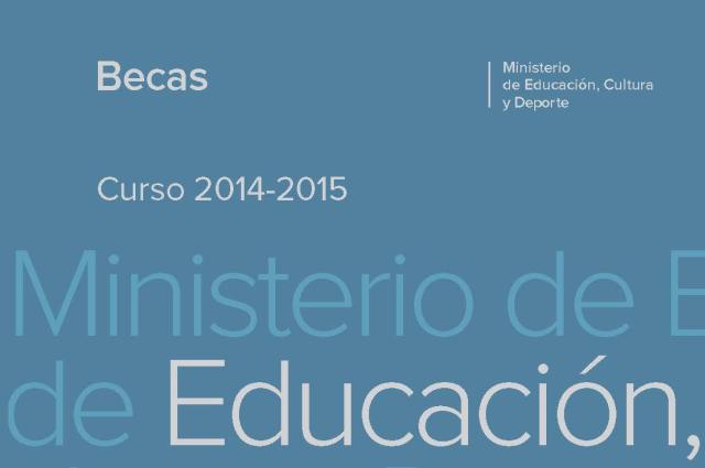Guia Becas. Curso 2014/2015