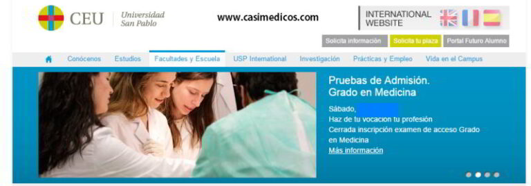 San Pablo CEU. ADMISIÓN GRADO EN MEDICINA