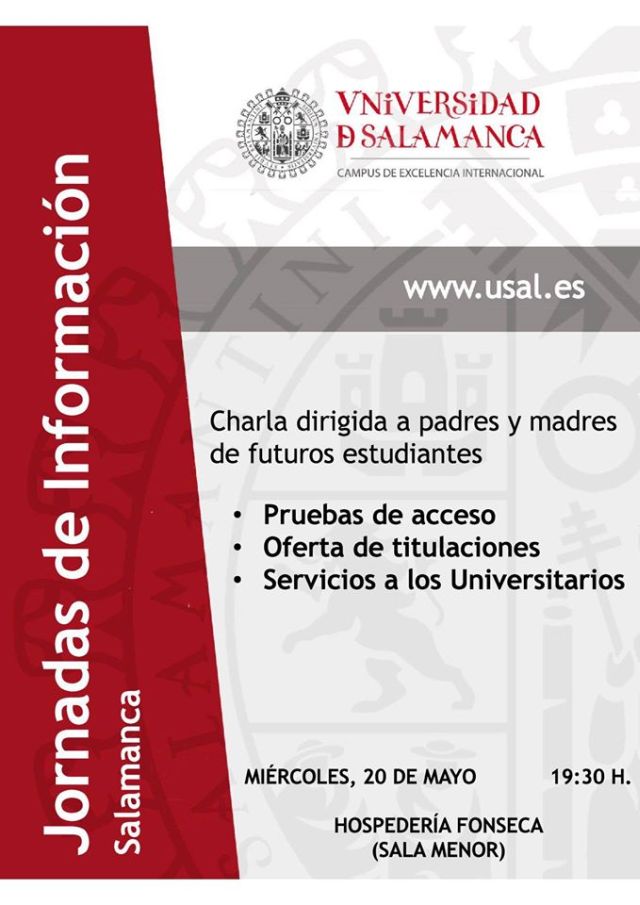 JORNADA INFORMATIVA PARA PADRES EN SALAMANCA.