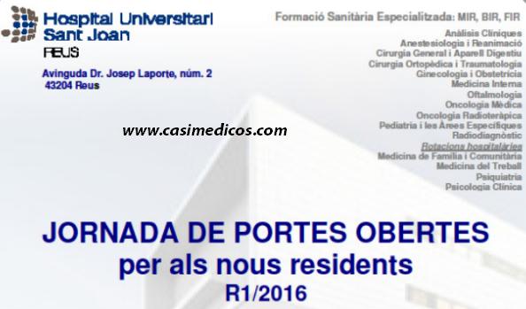 Jornada de Puertas Abiertas Hospital Universitario de San Juan 2016 (Reus)