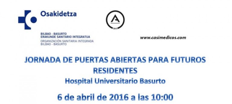 Jornada de Puertas Abiertas Futuros Residentes Hospital Universitario Basurto 2016