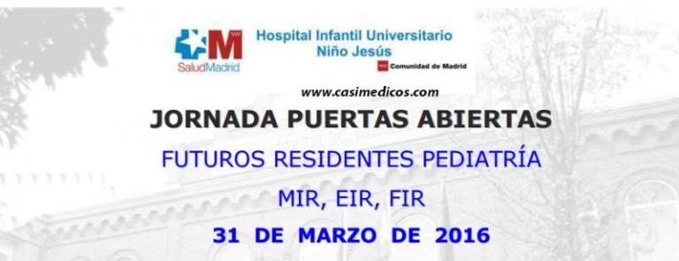 Jornada Puertas Abiertas Hospital Niño Jesús 2016