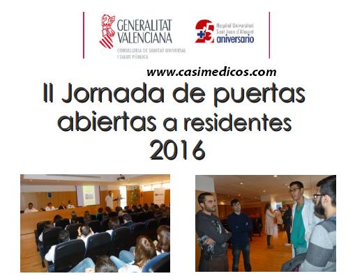 Jornada de puertas abiertas a residentes Hospital Universitario Sant Joan d'Alacant 2016