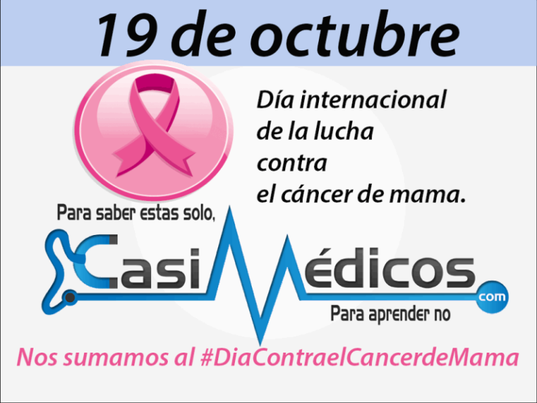 19 de octubre: Día internacional de la lucha contra el cáncer de mama.