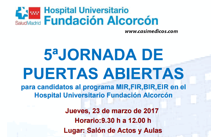 Hospital Fundación Alcorcón. 5ªJORNADA DE PUERTAS ABIERTAS