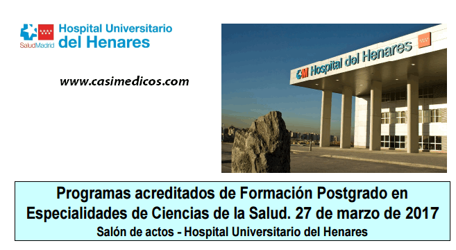 Hospital Universitario del Henares. Jornada Residentes 2017