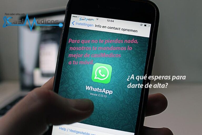 Cómo apuntarse al WhatsApp de casiMedicos