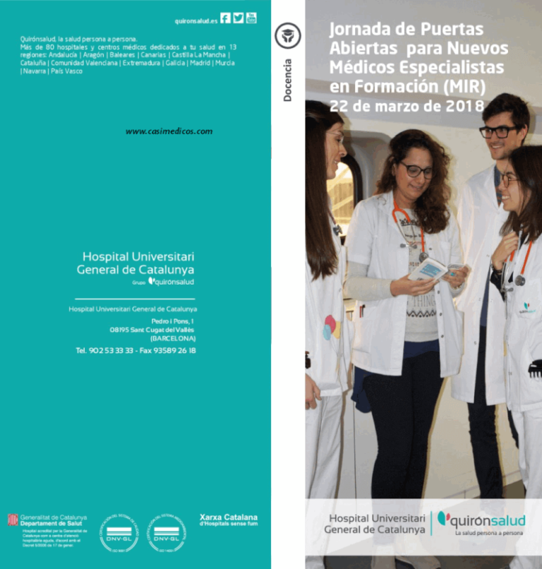 Hospital Universitari General de Catalunya,  jornadas de puertas abiertas para futuros residentes 2018