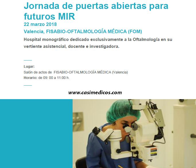 Jornada de Puertas Abiertas de Futuros MIR de Oftalmología Fisabio 2018 @ Fisabio Oftalmología Médica | València | Comunidad Valenciana | Spain