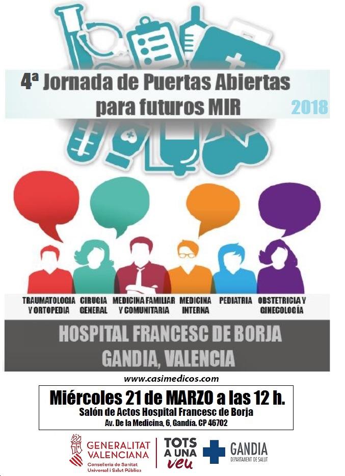 Jornada de puertas abiertas del hospital de Gandia para futuros MIR 2018 @ Hospital Francesc de Borja | Gandia | Comunidad Valenciana | Spain