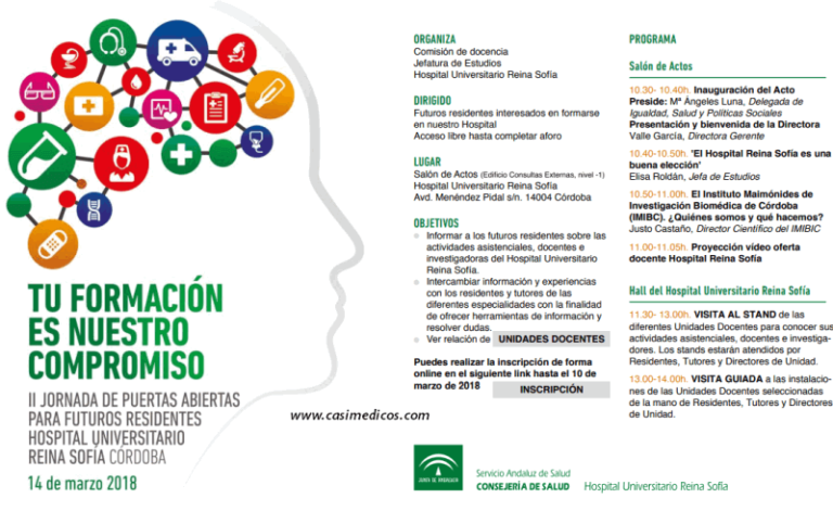 II Jornada de Puertas Abiertas para Futuros Residentes.Hospital Universitario Reina Sofía. Córdoba