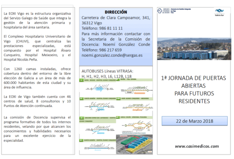 Jornada de puertas abiertas C.H Universitario de Vigo – EOXI Vigo