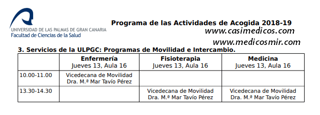 3. Servicios de la ULPGC: Programas de Movilidad e Intercambio.