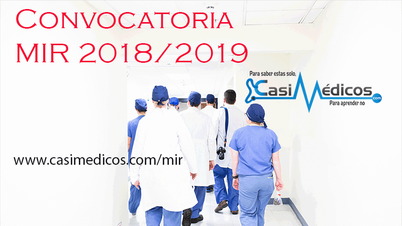 convocatoria MIR 2018/2019