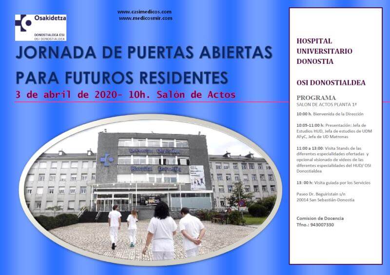 HOSPITAL DONOSTIA PUERTAS ABIERTAS 2020