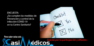 ENCUESTA / ¿Se cumplen las medidas de Prevención y control de la infección COVID-19 en tu Centro Sanitario? ENCUESTA / ¿Se cumplen las medidas de Prevención y control de la infección COVID-19 en tu Centro Sanitario?