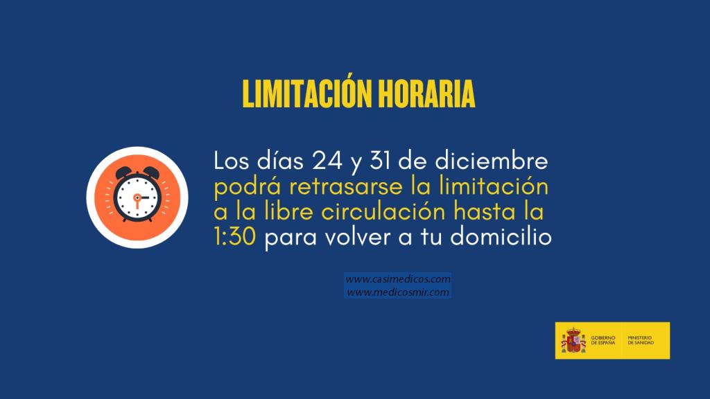 de forma excepcional, los días 24 y 31 de diciembre, podrá retrasarse la hora hasta la 1:30 para volver a tu domicilio 