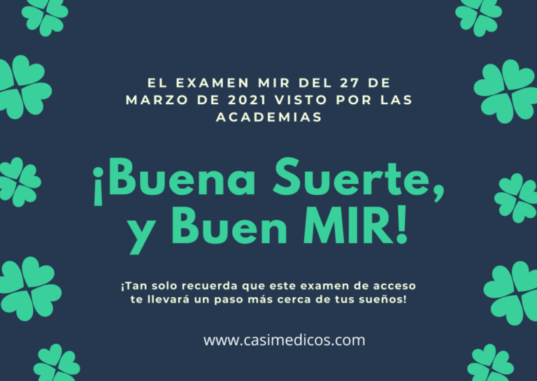 El examen MIR del 27 de marzo de 2021 visto por las academias