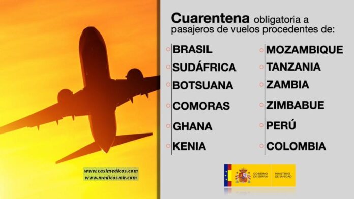 El Gobierno amplía la cuarentena obligatoria a los pasajeros de vuelos procedentes de otros 10 países para frenar la propagación de las nuevas variantes de la COVID-19
