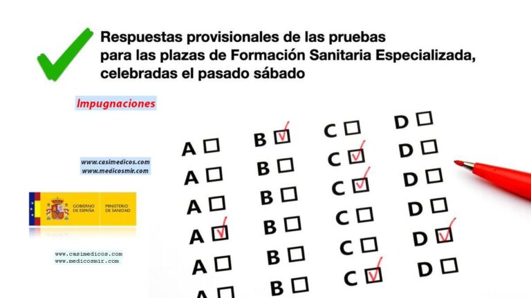 Impugnación preguntas del examen MIR