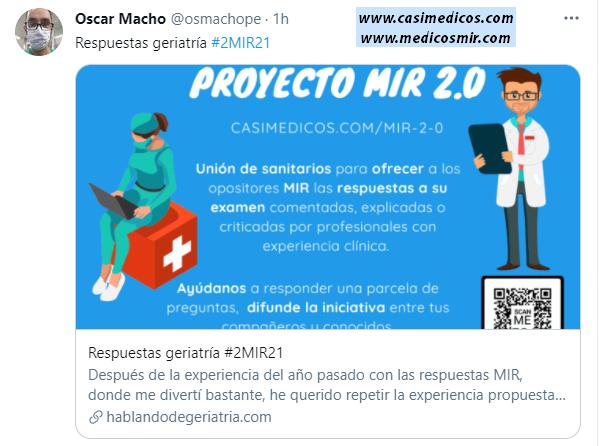 Respuestas comentadas a las preguntas de Geriatría del examen MIR 2021