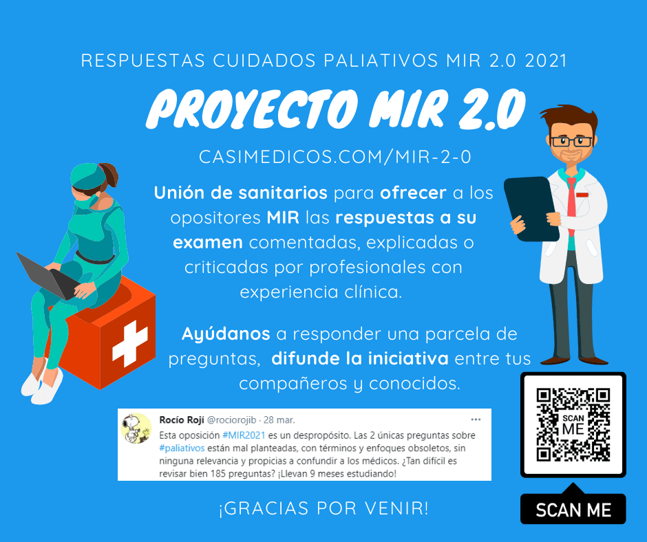 Respuestas comentadas a las preguntas de Cuidados paliativos del examen MIR 2021