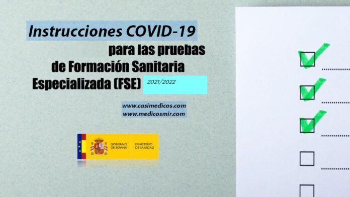 INSTRUCCIONES COVID-19 PRUEBAS SELECTIVAS FSE 2021/2022