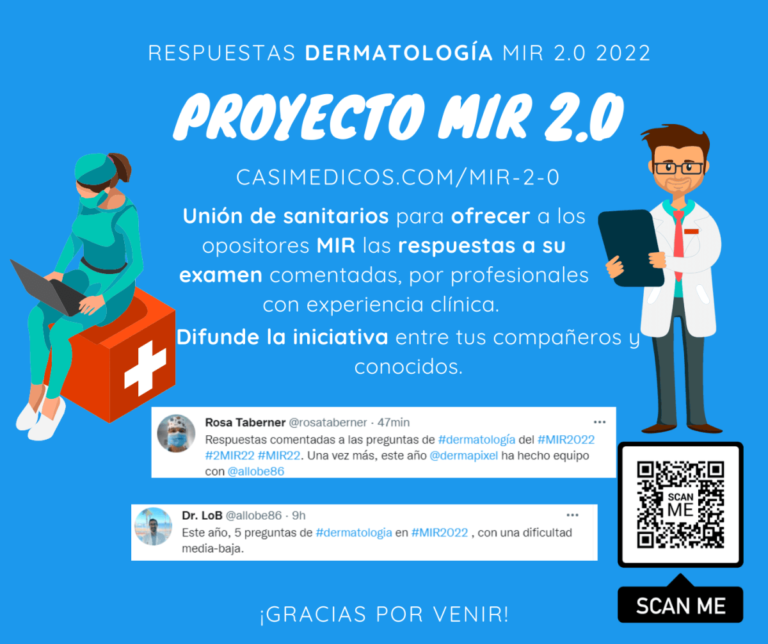 Respuestas comentadas a las preguntas de Dermatología del examen MIR 2022