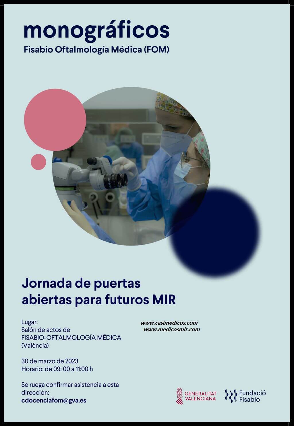 Jornada Puertas Abiertas a Futuros MIR Fundación Oftalmología Médica CV 2023