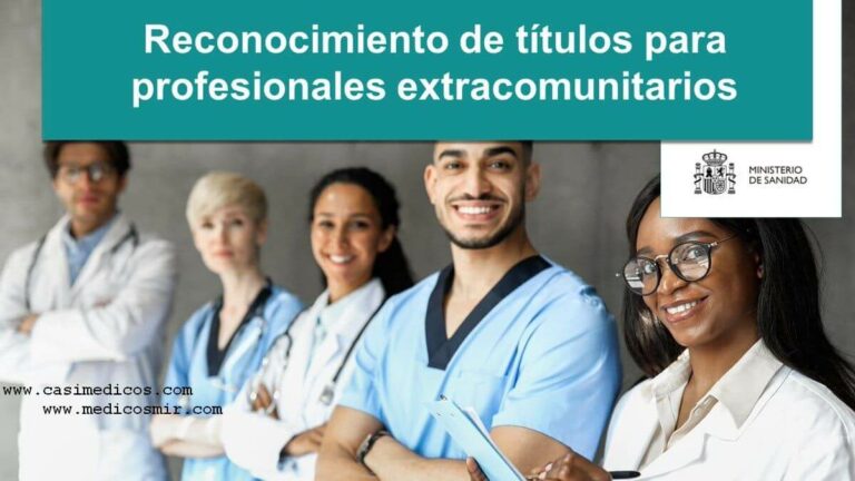 Sanidad amplía la convocatoria 2023 para el reconocimiento de títulos de Medicina de profesionales extracomunitarios