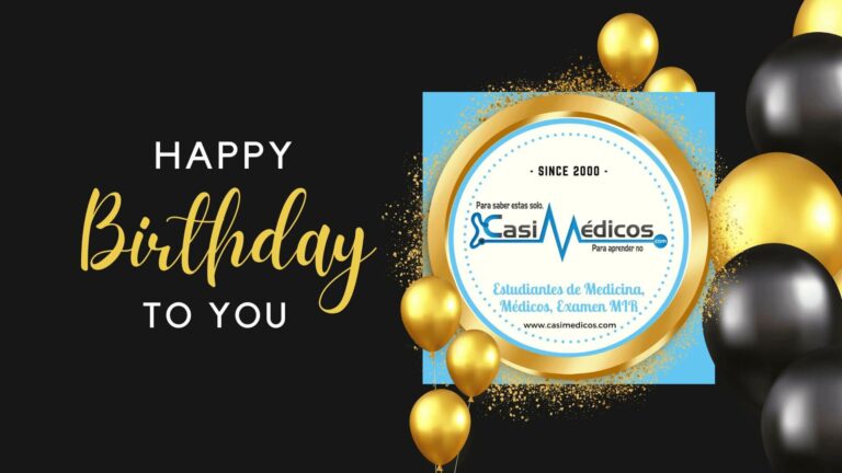 casiMedicos cumple 23 años. Felicidades…. este año te regalamos ..el MIR !!!