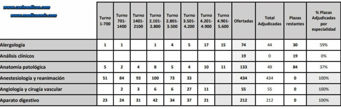 Adjudicación de Plazas MIR 2025 – Día 8