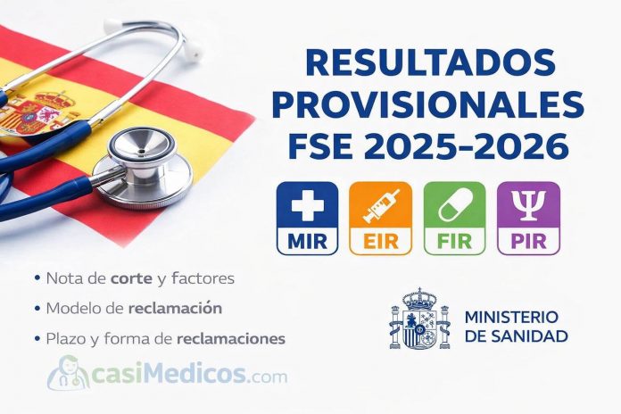 resultadosprovisionalesMIR2026 Publicadas las relaciones provisionales de resultados FSE 2025-2026